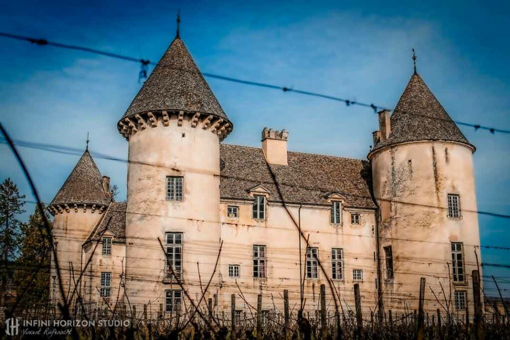 Photographie extérieur du château de Savigny-lès-Beaune en Côte d'Or, photo du patrimoine et du terroir français