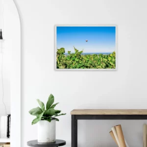 « Une perspective différente » – cadre en bois véritable Photo d\'art déco d\'artiste auteur encadré en bois premium chêne frêne papier épais premium FSC