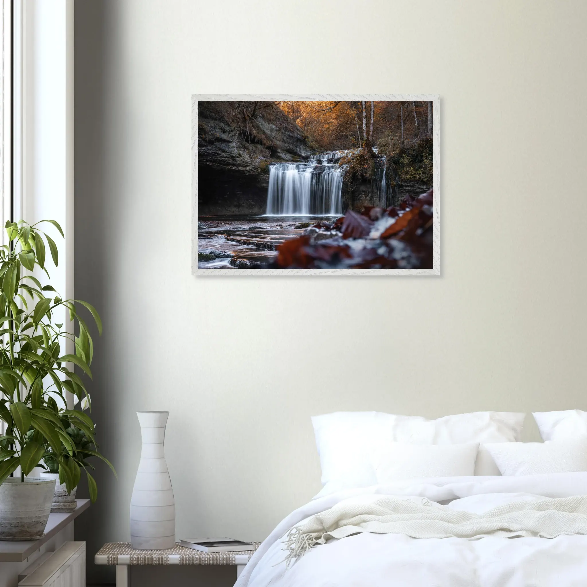 « Aux chutes d’automne » – Photographies en éditions limitées Photo d\'art déco d\'artiste auteur encadré en bois premium chêne frêne papier épais premium FSC « Aux chutes d’automne » – Photographies en éditions limitées Photo d\'art déco d\'artiste auteur encadré en bois premium chêne frêne papier épais premium FSC