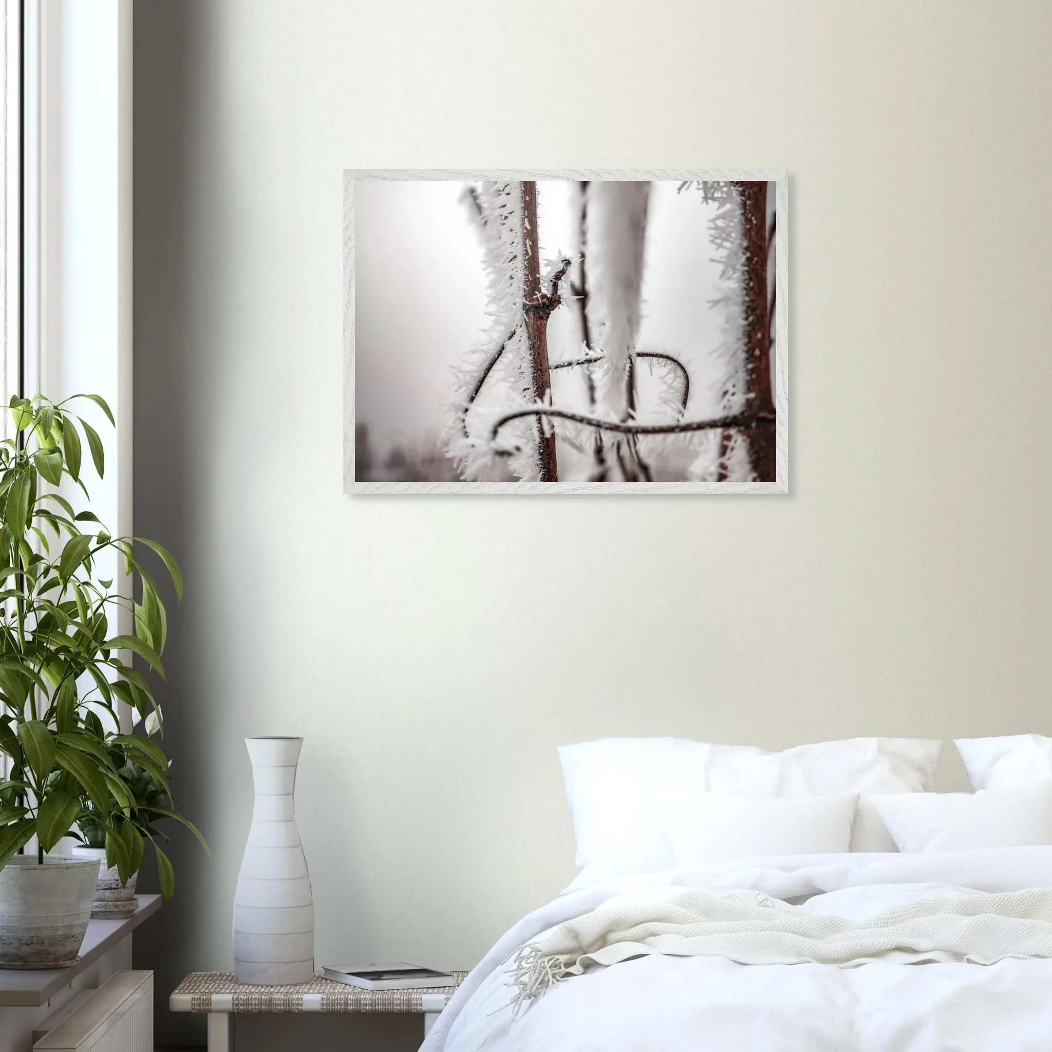 Les vents de l’hiver – Photographie de la vigne gelé – Art déco Photo d\'art déco d\'artiste auteur encadré en bois premium chêne frêne papier épais premium FSC Les vents de l’hiver – Photographie de la vigne gelé – Art déco Photo d\'art déco d\'artiste auteur encadré en bois premium chêne frêne papier épais premium FSC