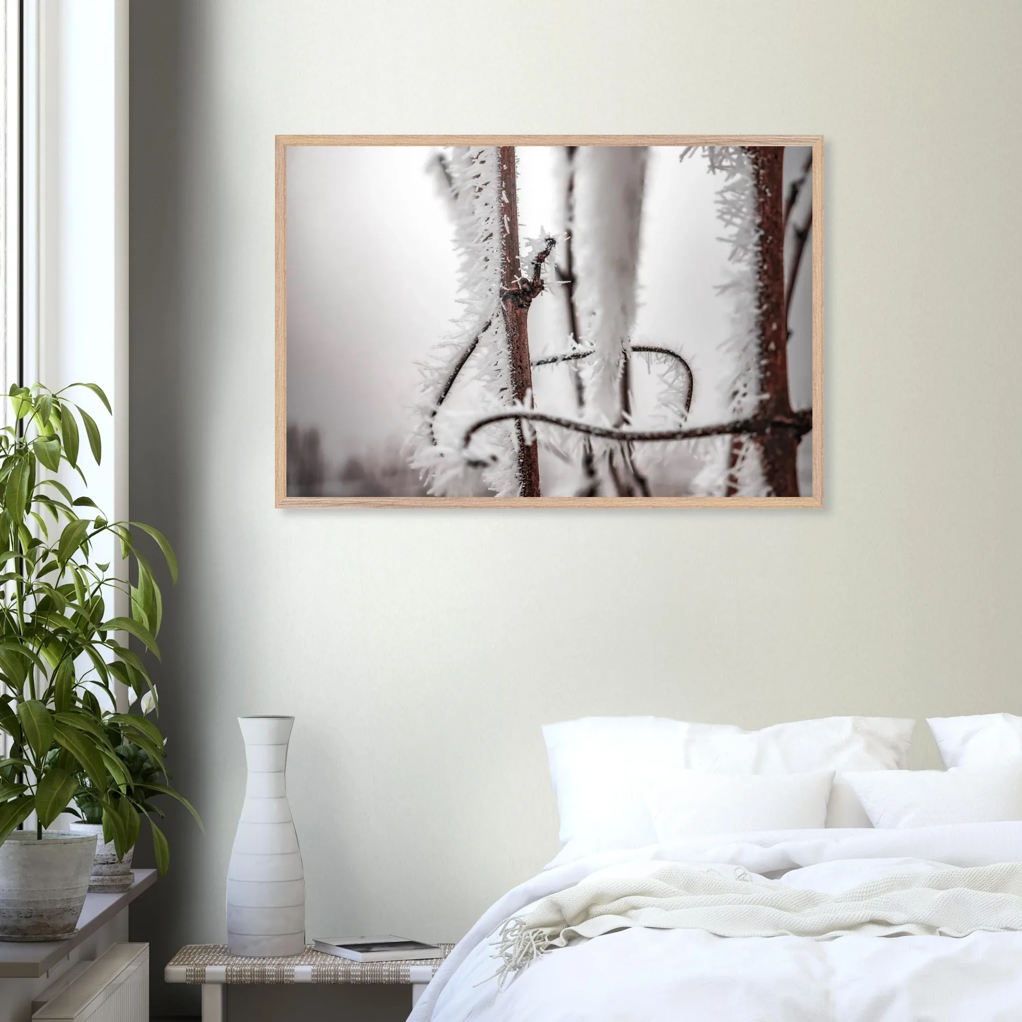 Les vents de l’hiver – Photographie de la vigne gelé – Art déco Photo d\'art déco d\'artiste auteur encadré en bois premium chêne frêne papier épais premium FSC Les vents de l’hiver – Photographie de la vigne gelé – Art déco Photo d\'art déco d\'artiste auteur encadré en bois premium chêne frêne papier épais premium FSC