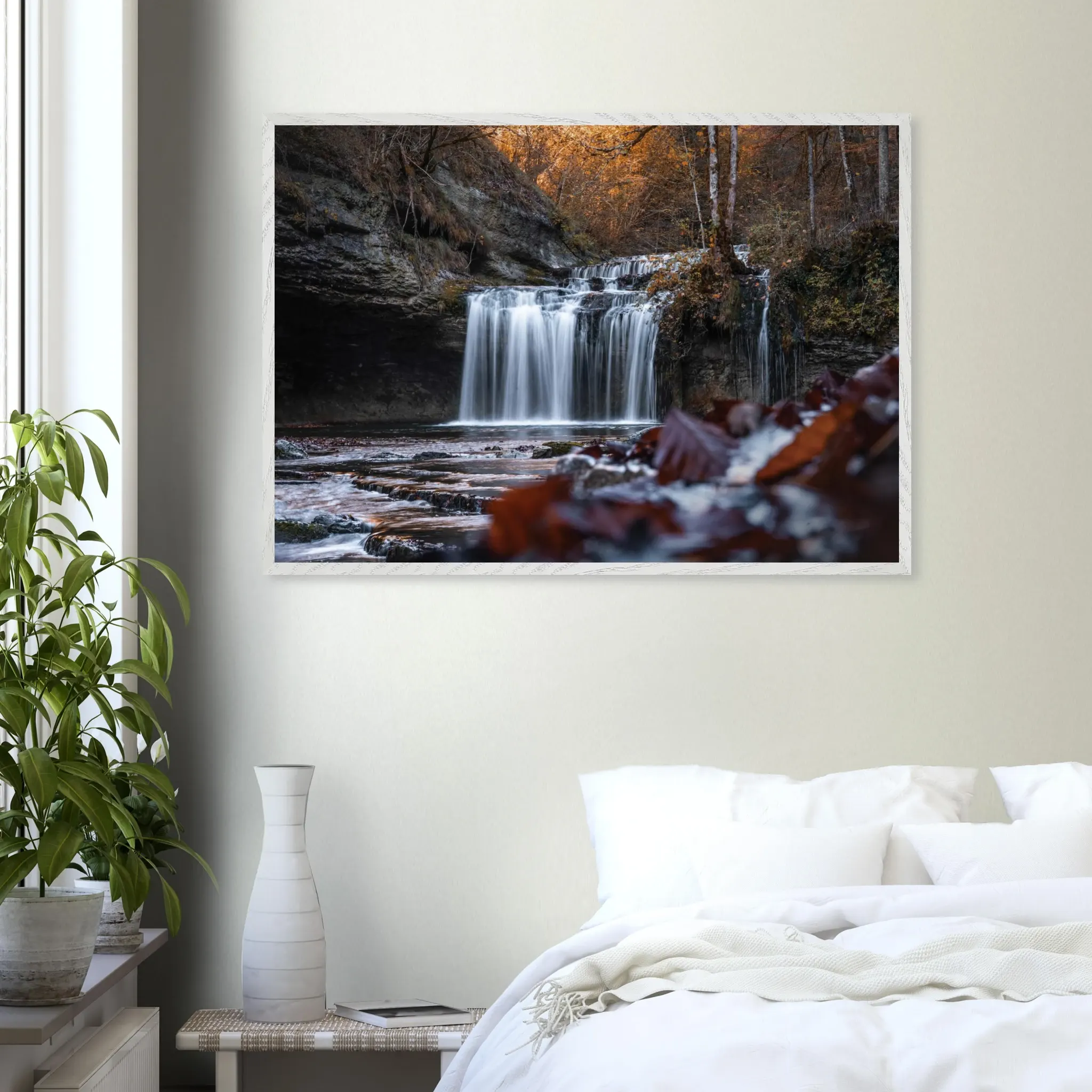 « Aux chutes d’automne » – Photographies en éditions limitées Photo d\'art déco d\'artiste auteur encadré en bois premium chêne frêne papier épais premium FSC « Aux chutes d’automne » – Photographies en éditions limitées Photo d\'art déco d\'artiste auteur encadré en bois premium chêne frêne papier épais premium FSC