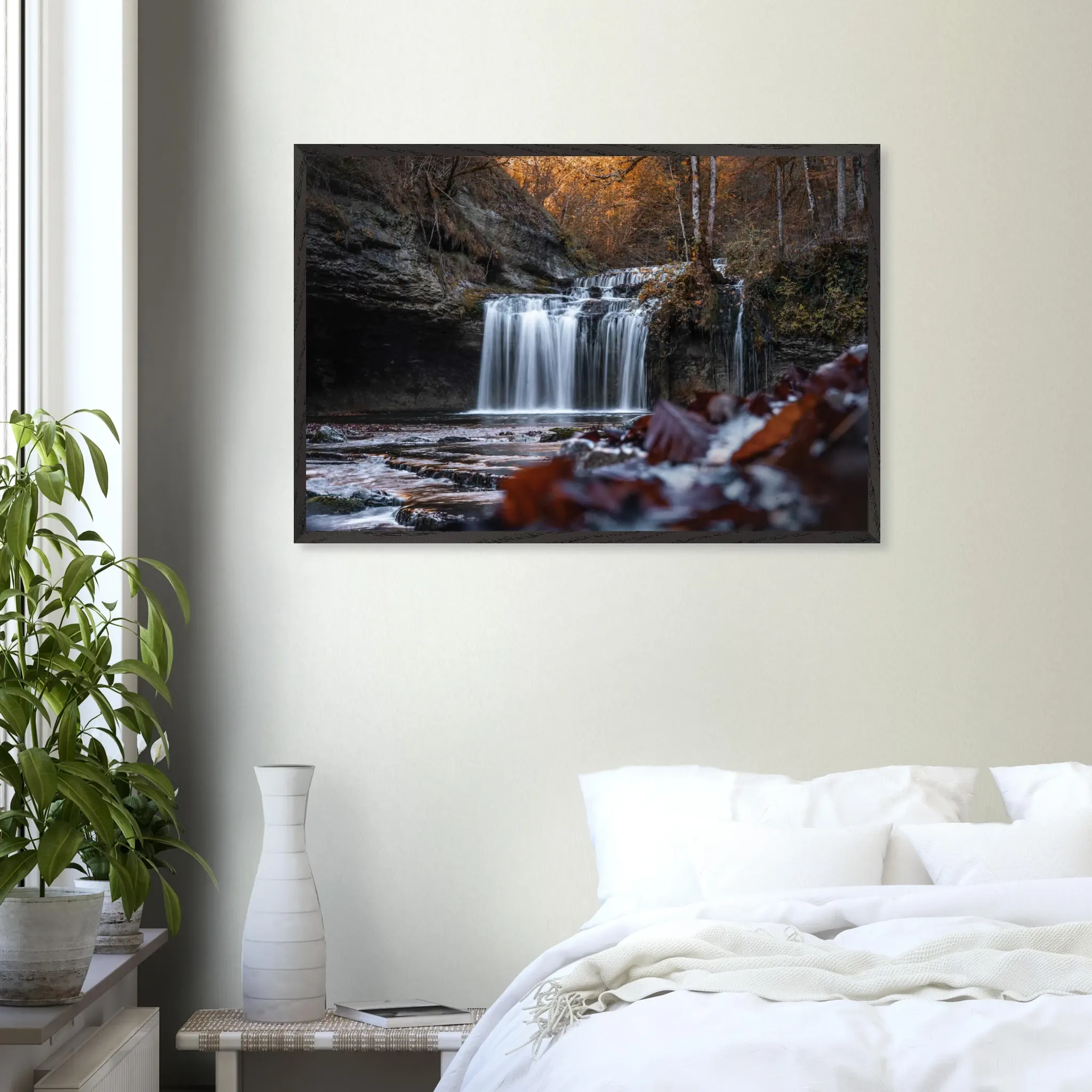 « Aux chutes d’automne » – Photographies en éditions limitées Photo d\'art déco d\'artiste auteur encadré en bois premium chêne frêne papier épais premium FSC « Aux chutes d’automne » – Photographies en éditions limitées Photo d\'art déco d\'artiste auteur encadré en bois premium chêne frêne papier épais premium FSC